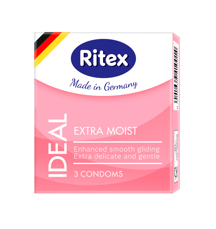 Презервативы Ritex IDEAL Экстра Влажный (3шт.) - 